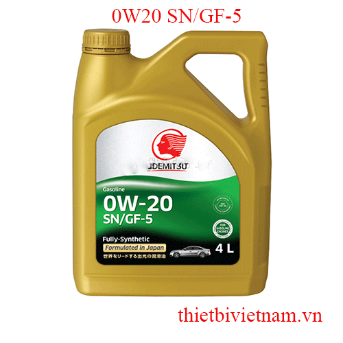 IDEMITSU 0W20 SN/GF-5 FULLY SYNTHETIC