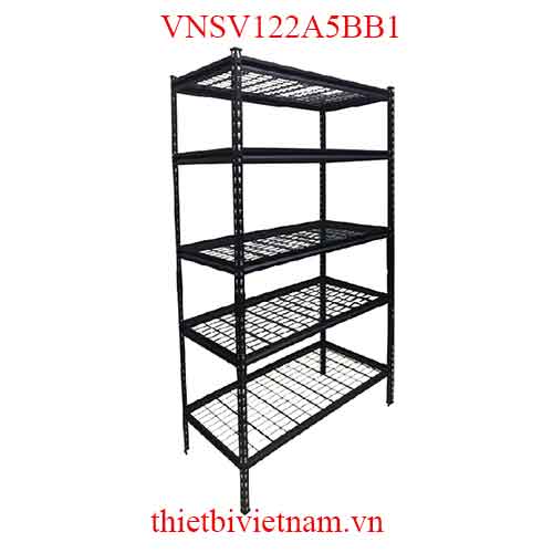 Kệ 5 tầng tấm lưới ngang 122cm CSPS VNSV122A5BB1