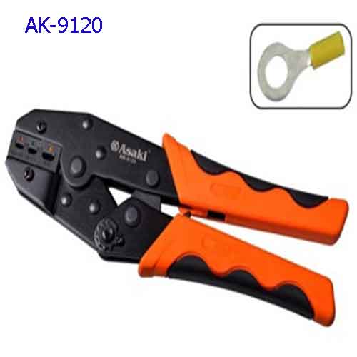 Kềm bấm đầu cosse tròn bọc nhựa AK-9120