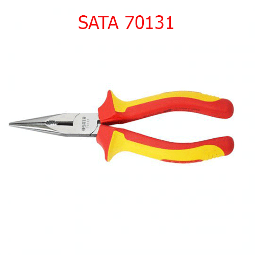 Kềm mũi nhọn cách điện 6 inch SATA 70131