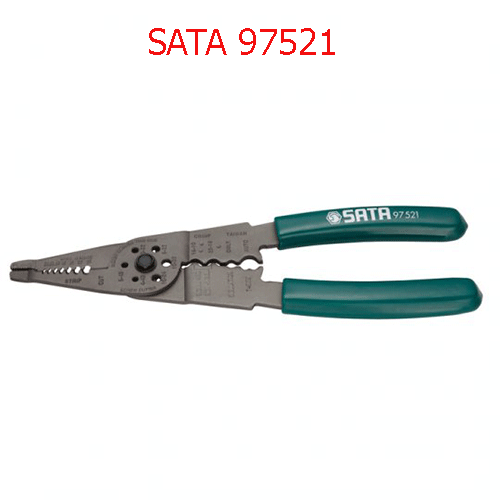 Kềm tuốt dây điện & bấm cốt SATA 97521
