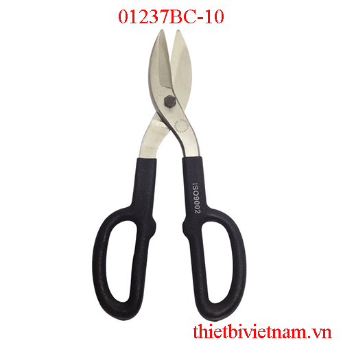 Kéo cắt tôn Đài loan 10 inch ( vỉ  CENTURY ) cán đen 01237BC-10