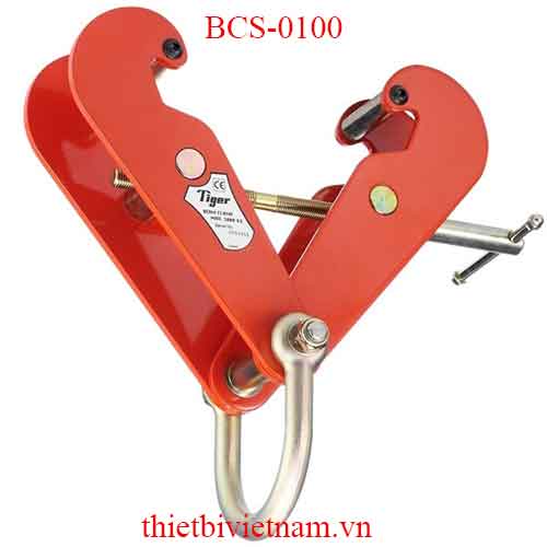 Kẹp dầm 1 tấn, móc trực tiếp vào thiết bị hãng Tiger Lifting BCS-0100