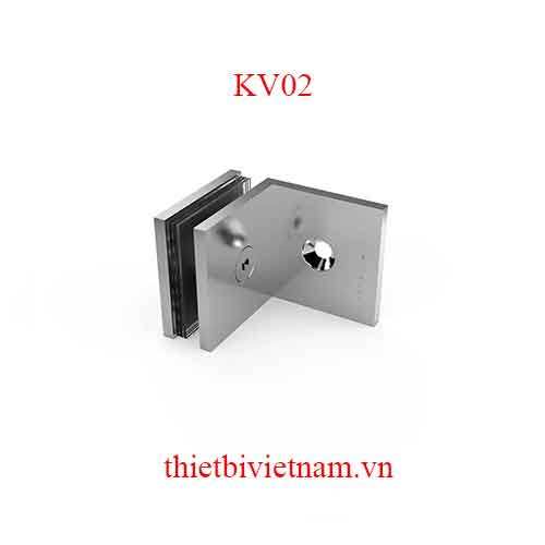 Kẹp vách 02 kính-tường 90 Huy Hoàng KV02