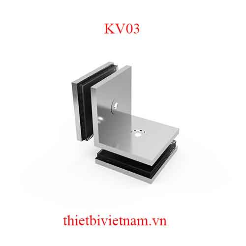Kẹp vách 03 kính – kính 90 Huy Hoàng KV03