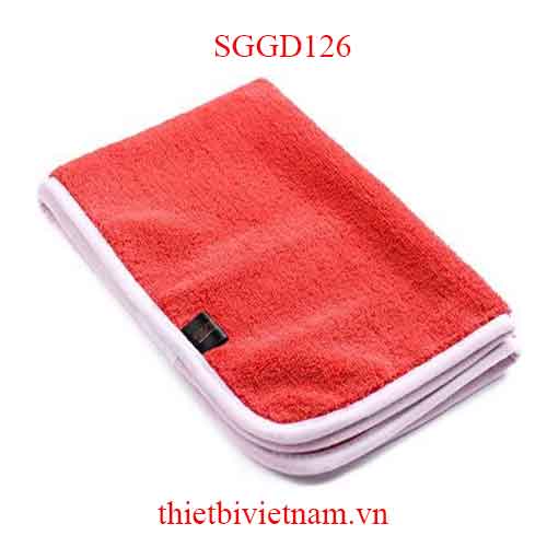 Khăn lau xe 380GSM(màu đỏ) hãng SGCB SGGD126
