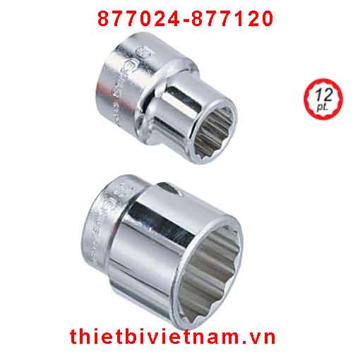KHẨU 1 INCH  HỆ INCH LỖ 12 CẠNH HÃNG GENIUS MODEL 877024-877120