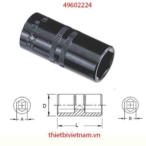 KHẨU 1/2 INCH ĐẢO ĐẦU HÃNG GENIUS MODEL 49602224