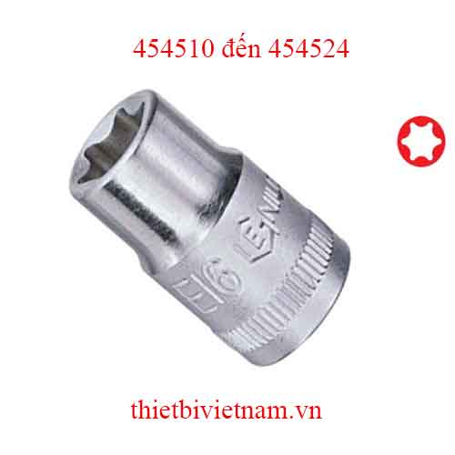 KHẨU 1/2 INCH ĐẦU SAO 6 CẠNH HÃNG GENIUS MODEL 454510 đến 454524