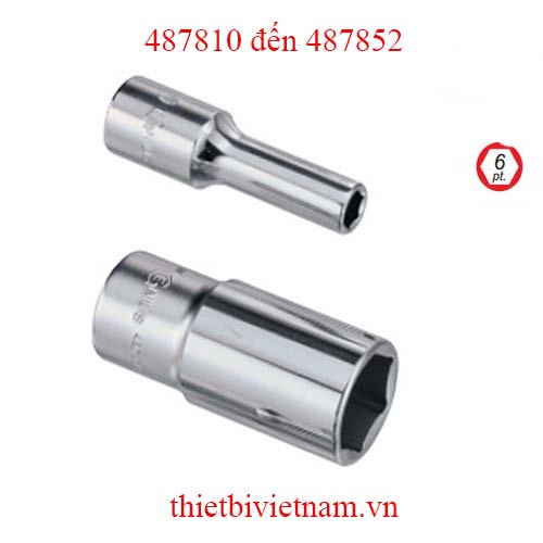KHẨU 1/2 INCH LOẠI DÀI HỆ INCH HÃNG GENIUS MODEL 487810 đến 487852