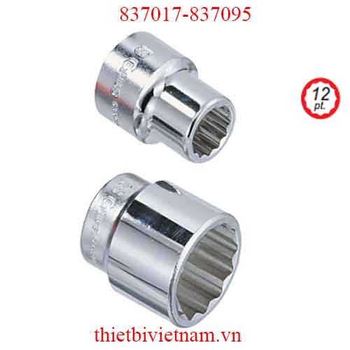 KHẨU 1INCH HỆ MÉT LỖ 12 CẠNH HÃNG GENIUS MODEL 837017-837095