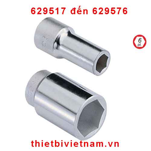 KHẨU 3/4 INCH  LOẠI DÀI HỆ MÉT HÃNG GENIUS MODEL 629517 đến 629576