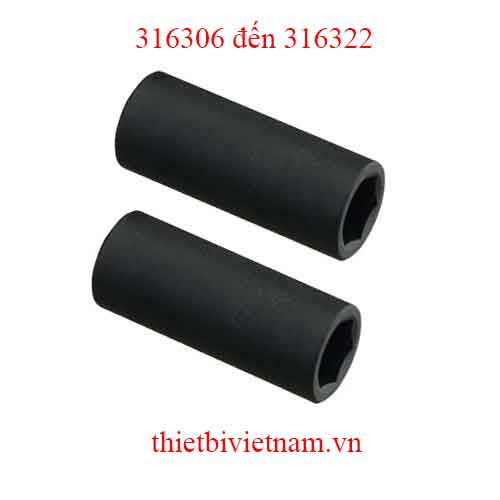 KHẨU 3/8 INCH LOẠI DÀI DÙNG CHO SÚNG HỆ MÉT GENIUS MODEL 316306 đến 316322