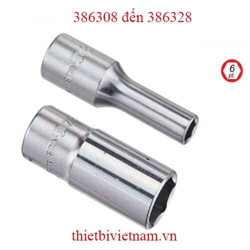 KHẨU 3/8 INCH LOẠI DÀI HỆ INCH HÃNG GENIUS MODEL 386308 đến 386328