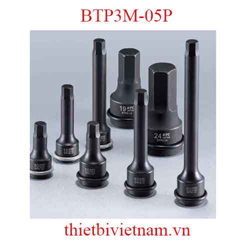 Khẩu đầu chìm 3/8 inch KTC đầu lục giác dài 70mm BTP3M-05P