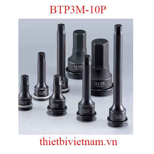 Khẩu đầu chìm 3/8 inch KTC đầu lục giác dài 75mm BTP3M-10P