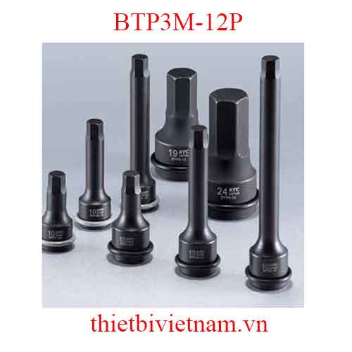 Khẩu đầu chìm 3/8 inch KTC đầu lục giác dài 75mm BTP3M-12P