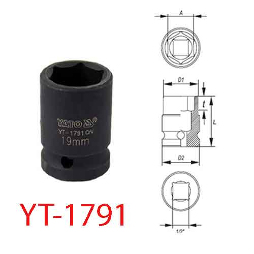 Khẩu L=38mm Phi=19mm 1/2