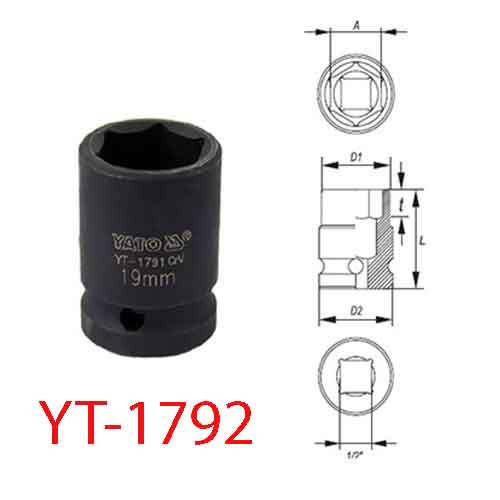 Khẩu L=38mm Phi=20mm 1/2