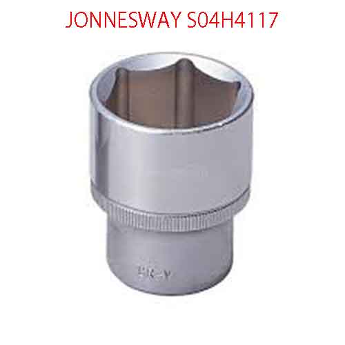 Khẩu ngắn 6 cạnh vặn tay 1/2 inch-17mm JONNESWAY S04H4117