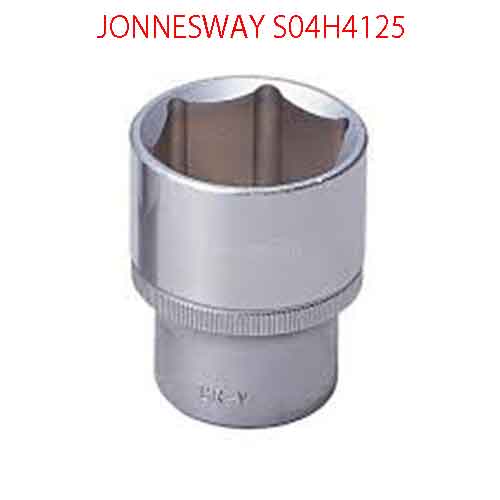 Khẩu ngắn 6 cạnh vặn tay 1/2 inch-25mm JONNESWAY S04H4125