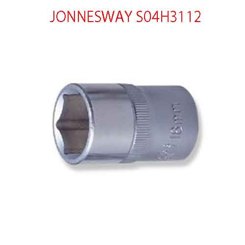 Khẩu ngắn 6 cạnh vặn tay 3/8 inch-12mm JONNESWAY S04H3112