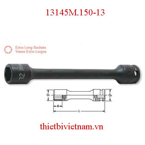 Khẩu nối dài 3/8 inch(dùng cho súng vặn ốc) dài 150mm Koken 13145M.150-13