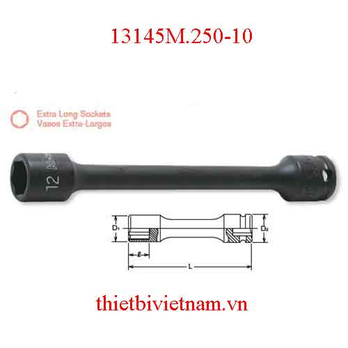 Khẩu nối dài 3/8 inch(dùng cho súng vặn ốc) dài 250mm Koken 13145M.250-10