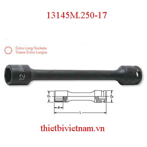 Khẩu nối dài 3/8 inch(dùng cho súng vặn ốc) dài 250mm Koken 13145M.250-17