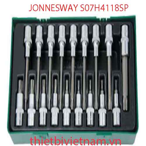 Khay 18 khẩu 1/2 inch đầu hoa thị chìm JONNESWAY S07H4118SP