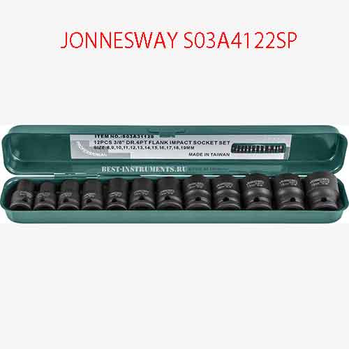 Khay 22 khẩu súng vặn ốc 1/2 inch (khẩu ngắn và dài) JONNESWAY S03A4122SP