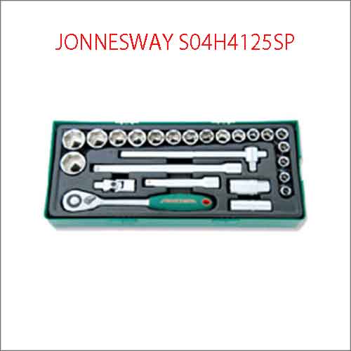 Khay 25 khẩu 6 cạnh và tay vặn 1/2 inch JONNESWAY S04H4125SP