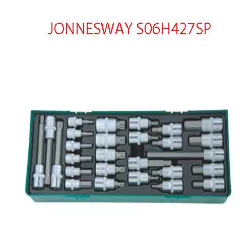 Khay 27 khẩu lục giác và hoa thị chìm JONNESWAY S06H427SP
