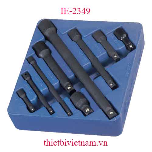 KHAY CHỨA BỘ THANH NỐI DÀI ĐẦU 1/4, 3/8 & 1/2 INCH 9 CHIẾC IE-2349