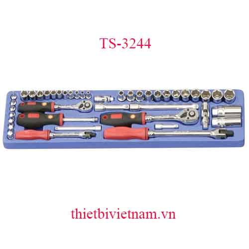 KHAY CHỨA DỤNG CỤ ĐA NĂNG ĐẦU KHẨU 1/4 & 3/8 INCH 44 CHIẾC HỆ MÉT TS-3244