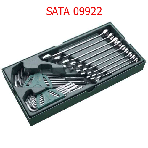 Khay cờ lê và lục giác 27 chi tiết (hệ inch) SATA 09922