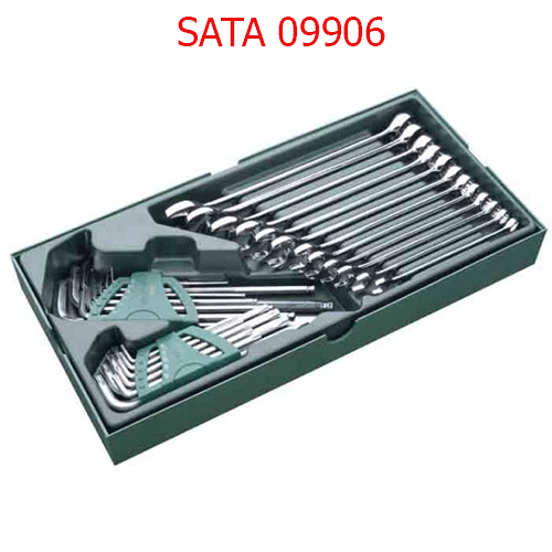 Khay cờ lê và lục giác 30 chi tiết (hệ mét) SATA 09906