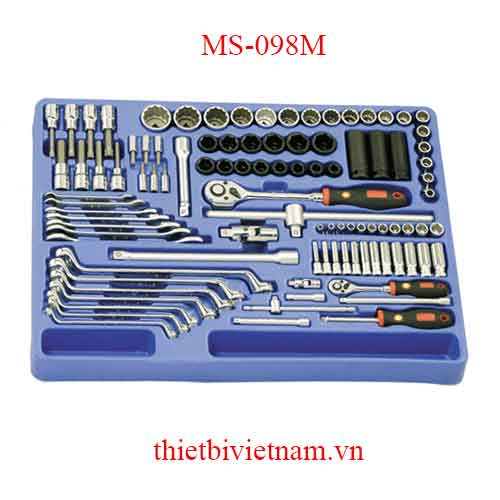 KHAY ĐỰNG BỘ ĐẦU KHẨU TAY VẶN 1/4 VÀ 1/2 HỆ MÉT CÁC LOẠI 98 MÓN MS-098M 