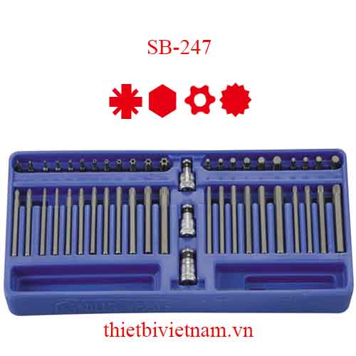 KHAY ĐỰNG BỘ TUỐC NƠ VÍT ĐA NĂNG 47 MÓN GENIUS SB-247