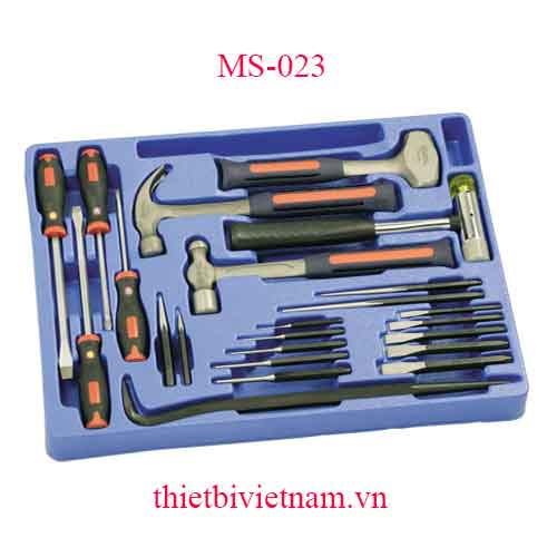 KHAY ĐỰNG BÚA ĐỤC ĐỘT XÀ CẦY TUỐC NƠ VÍT 23 CHIẾC MS-023