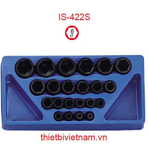 KHAY ĐỰNG ĐẦU KHẨU 1/2 INCH 22 CHIẾC HỆ INCH (CR-MO) IS-422S