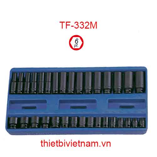 KHAY ĐỰNG ĐẦU KHẨU 3/8 INCH 32 CHIẾC HỆ MÉT (CR-V) TF-332M