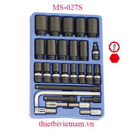 KHAY ĐỰNG ĐẦU KHẨU ĐẦU 1/2 INCH 27 MÓN HỆ INCH MS-027S 