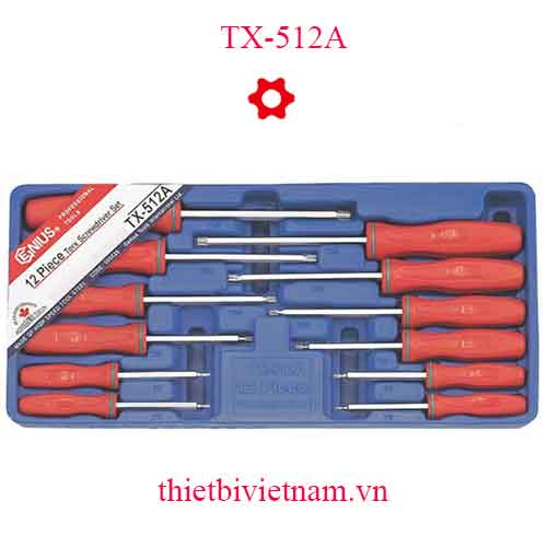 KHAY ĐỰNG TUA VÍT ĐẦU HÌNH SAO CÓ LỖ 12 CHIẾC GENIUS TX-512A