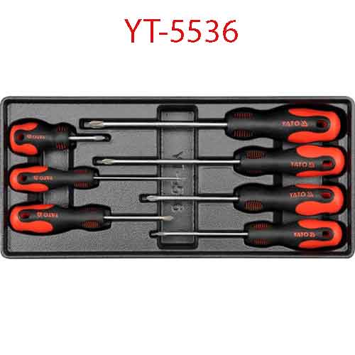  Khay nhựa 7 Tuốc-nơ-vít 4 cạnh YATO YT-5536