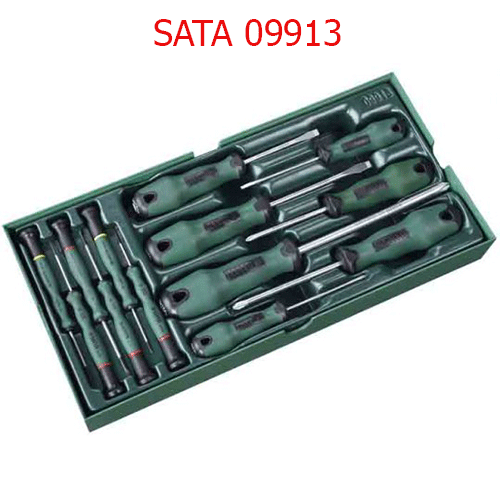 Khay tuốc nơ vít 13 chi tiết SATA 09913