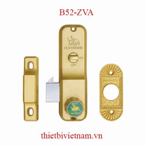 Khóa B52 cửa trượt Huy Hoàng zi vàng B52-ZVA