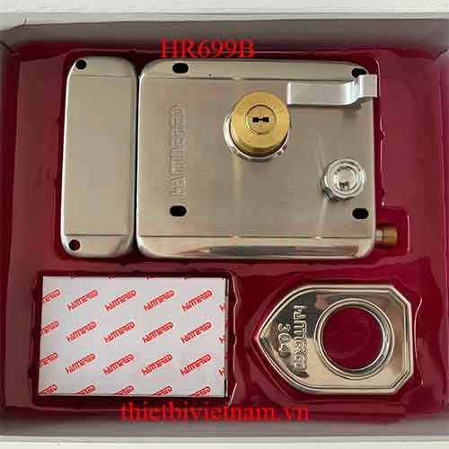Khóa cửa cổng bằng Inox SUS 304 Hammered HR699B đầu bằng