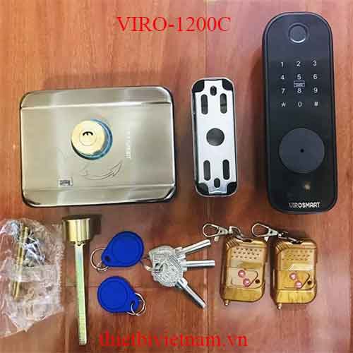 Khóa cửa cổng điện tử VIRO-1200C HK kẽm