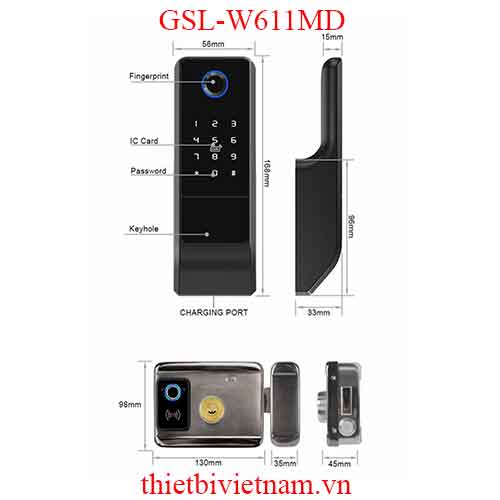 Khoá cửa thông minh hãng Giovani GSL-W611MD